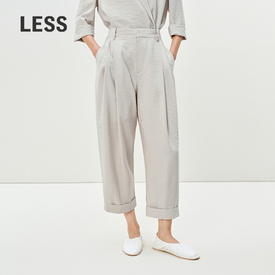 LESS通勤直筒休闲九分裤女
