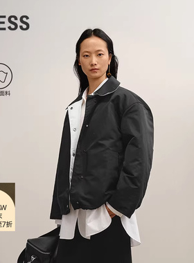 【商场同款】LESS2025年秋新款进口双面穿短款羽绒服女2P0C17590