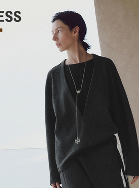 【商场同款/0压系列】LESS2025年冬新款假两件套头卫衣2P0416490