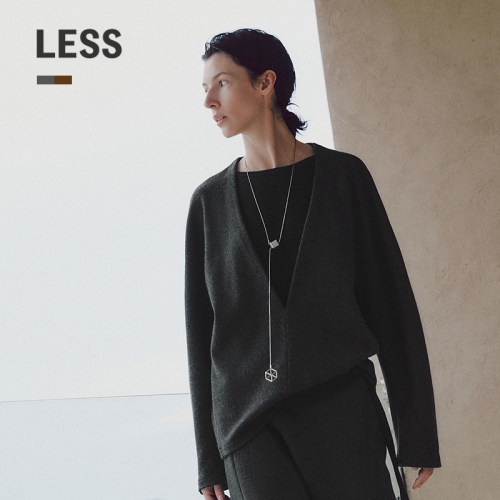 LESS假两件套头休闲卫衣