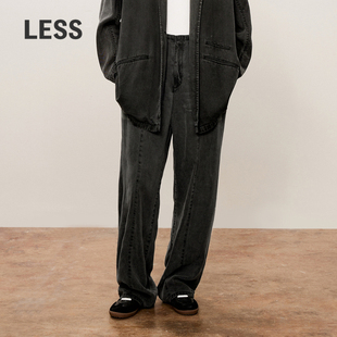 女莱赛尔休闲牛仔裤 直筒长裤 LESS春秋经典 女2O7E13350 0压系列