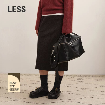 LESS通勤直筒含羊绒半身裙