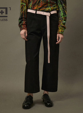 【迅系列】LESS春秋休闲腰带时尚舒适通勤直筒休闲长裤2N9E22360