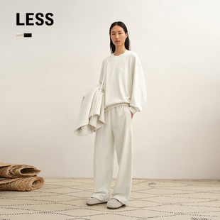 女宽松直筒香蕉裤 休闲卫裤 LESS2025冬新款 2PBE14610 商场同款