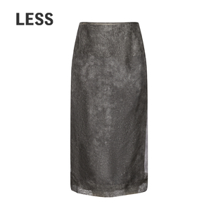 桑蚕真丝复古半身裙两件套2Q3D2530H LESS2026春新款 商场同款