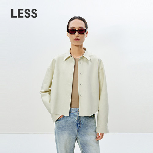 LESS时装感全棉短款夹克外套女