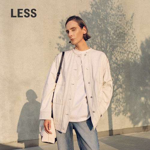 LESS宽松纯棉工装牛仔夹克外套