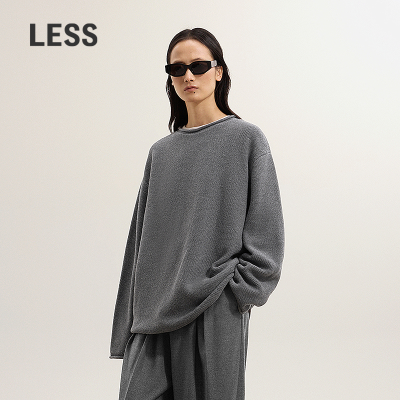 LESS休闲套头薄款针织衫