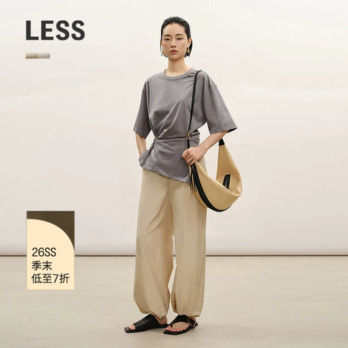 LESS夏通勤休闲香蕉裤