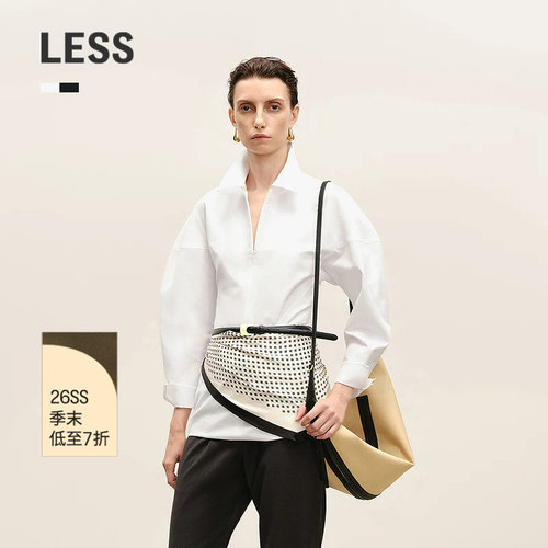 LESS通勤气质纯色衬衫