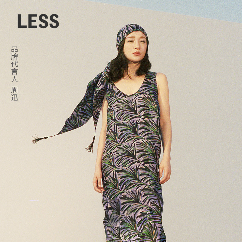 LESS度假风无袖连衣裙图片