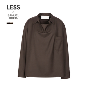 【商场同款/SAMUEL系列】LESS2026春新美拉德系解构衬衫2Q2213600