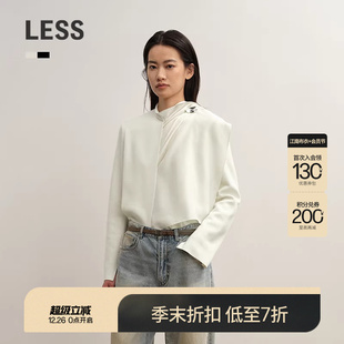 气质针织开衫 LESS2025年秋新款 精工系列 女2P9317840 商场同款