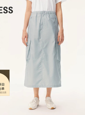 【0压系列】LESS春轻户外工装风大口袋直筒休闲半身裙2O2D10460