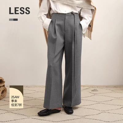 LESS复古阔腿西装裤女