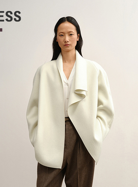 【商场同款/0压系列】LESS2025秋新纯色毛呢大衣含羊绒2P9825940