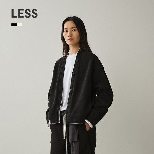LESS通勤V领针织卫衣女