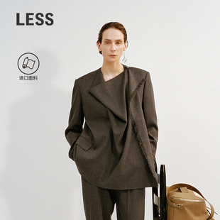 不规则领质感西装 LESS2025冬新款 精工系列 2PA717490 商场同款