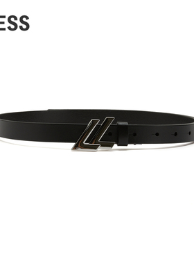 LESS休闲字母LOGO牛皮革皮带3O2K14030