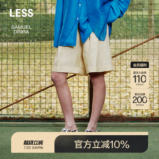2N7E13390 LESSxSamuel 春秋裤 子女简约宽松舒适亚麻休闲中裤