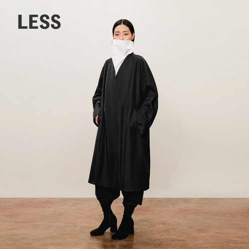 LESS七分袖中长款风衣女男友风