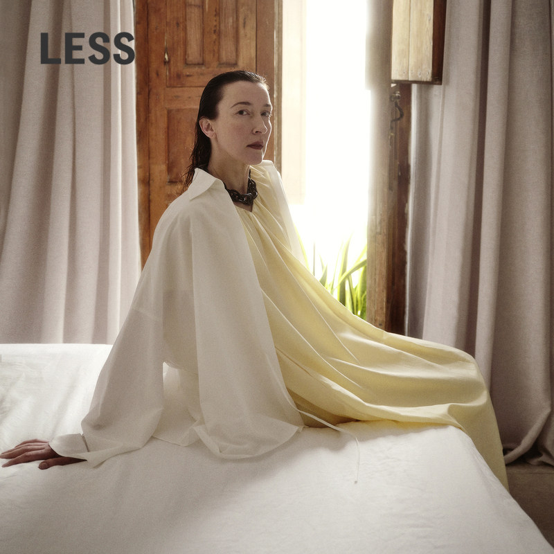 LESS春夏新中式衬衫女宽松女简约系带围裹式长袖衬衣2O6210