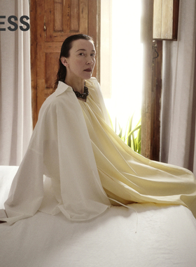 LESS春夏新中式衬衫女宽松女简约系带围裹式长袖衬衣2O6210470