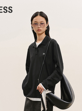 【商场同款】LESS2026春新款休闲polo衫女通勤长袖上衣2Q1114800