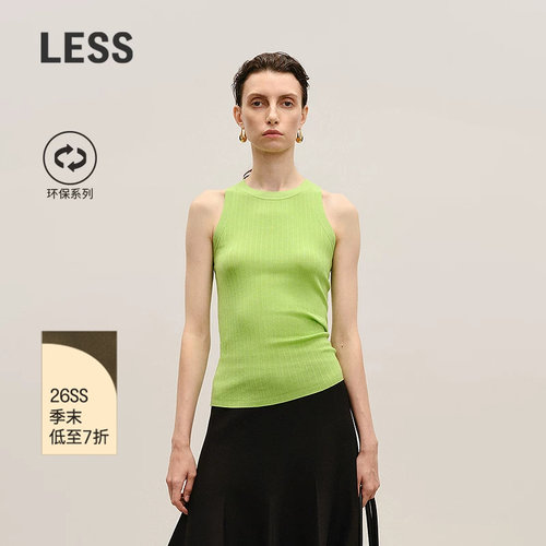 LESS修身针织无袖背心
