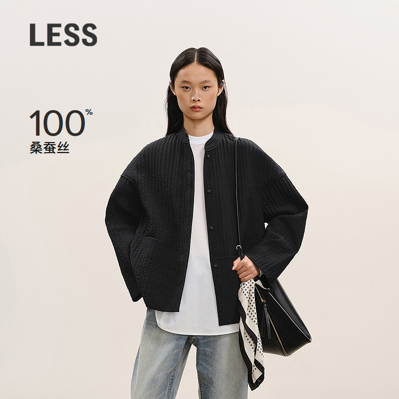 【商场同款/精工系列】LESS2026春新款新中式桑蚕丝棉衣2Q