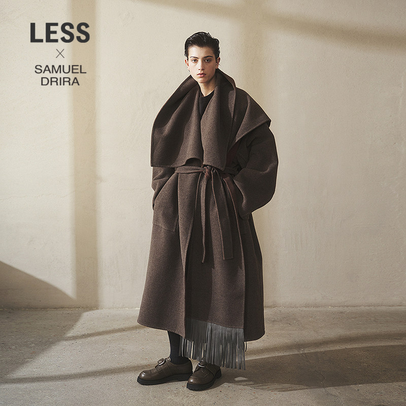 【商场同款/SAMUEL系列】LESS2025冬新款全羊毛呢大衣女2PB818850,女装/女士精品,毛呢外套,淘宝优惠券,粉丝福利购,淘宝优惠卷
