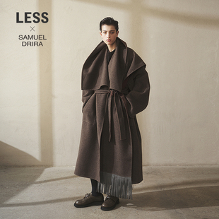 LESS2025冬新款 SAMUEL系列 全羊毛呢大衣女2PB818850 商场同款
