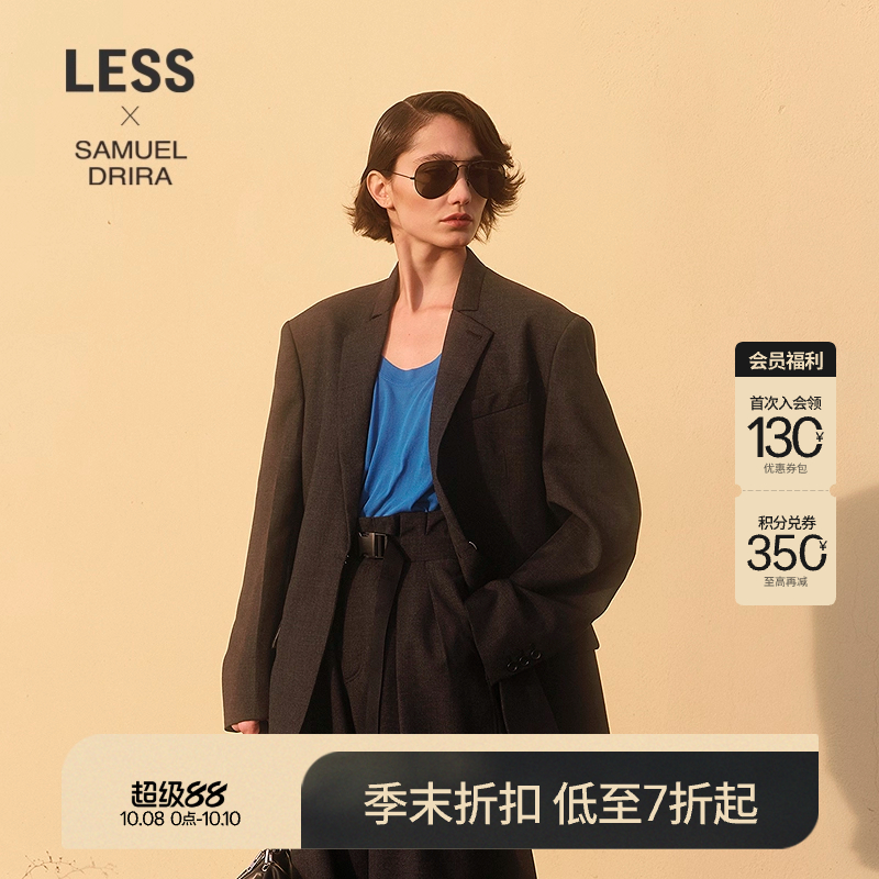 LESS通勤正装女全羊毛西装外套
