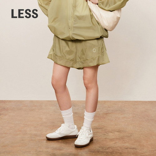 【0压系列】LESS休闲运动短裤女松紧腰百搭阔腿休闲裤2O7E12770