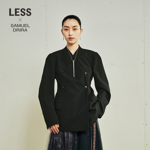 LESS精工全羊毛西装外套女含里