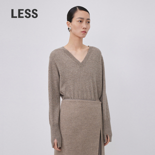 休闲套头毛衫 LESS牦牛绒针织衫 2N0313280 0压系列