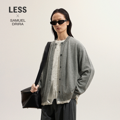 LESS假两件针织开衫女