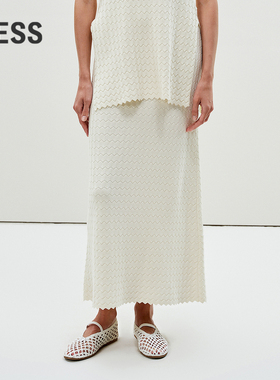 【精工系列】LESS夏A字简约气质腰裙舒适全棉半身裙子2P6D11990