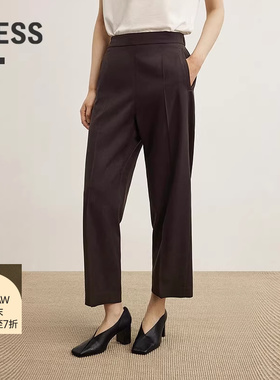 【商场同款】LESS2025年秋季新款休闲通勤直筒九分裤2P8E17790