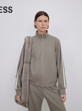 【0压系列】LESS秋冬绵羊毛外套女运动风休闲夹克2NA612420