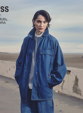 【SAMUEL系列】LESS水洗复古牛仔夹克棉质朋克时髦外套2P2612100