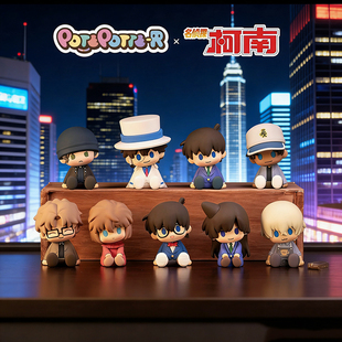 正版万代名侦探柯南POTEPOTTE-R盲盒mini坐坐手办怪盗基德模型