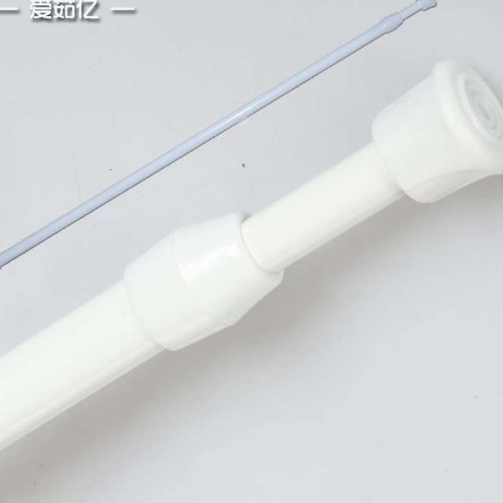 多功能白色伸缩杆/ 撑杆 半帘杆 毛巾撑杆/窗帘浴帘门帘杆
