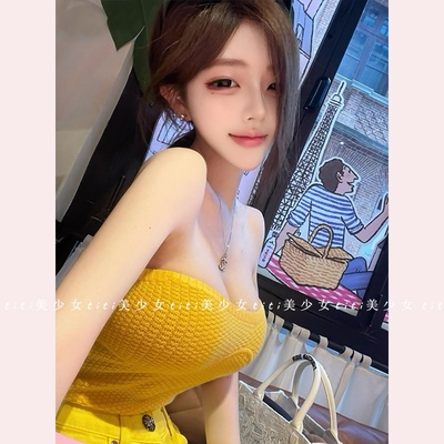 洋气裹胸打底短款抹胸上衣