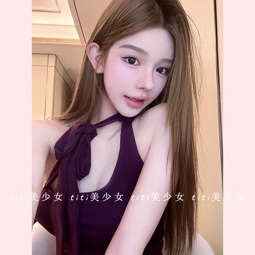 纯欲辣妹性感紧身弹力短上衣
