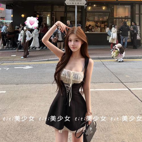抹胸吊带连衣裙修身显瘦短裙