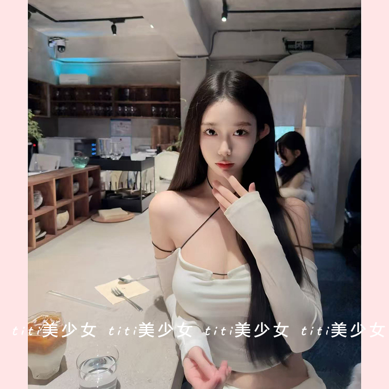 内搭热辣妹性感紧身上衣