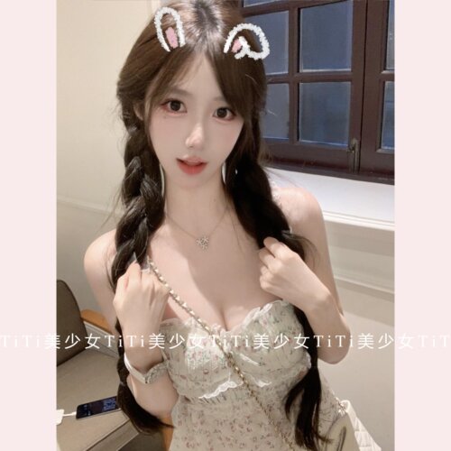 纯欲蕾丝亲肤吊带休闲短裙