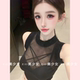 纯欲风透视网纱性感天花板背心T恤内搭 TiTi美少女 交叉内衣女