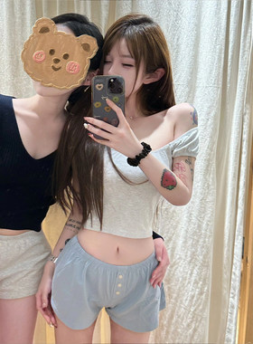 新款纯欲辣妹修身短袖T恤上衣